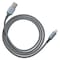 Ventev Chargesync Alloy USB A to Apple Lightning Cable 4ft, Steel Gray ACABMFISTEVNV - alternate 2